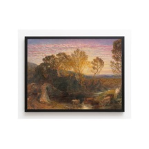 Klasik Sanat Palmer Altın Saat Çerçevesiz Poster 21x30 Cm A4 Tablo Klasik Sanat Yağlı Boya