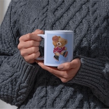 Baskılı Kupa Bardak Fotoğraflı & Tasarımlı Seramik Kahve Kupası 223 Beyaz