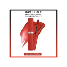 L'Oréal Paris Infaillible Matte Resistance Likit Mat Ruj 400 Spill The Tea