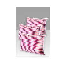 3'lü Set Yastık Düzenleyici Hurç Pembe Çizgili 50x70 Cm Pembe