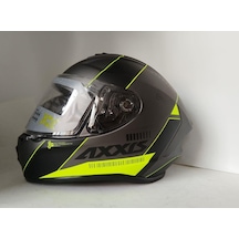 Kask Axxıs Draken - Full Face Siyah - Kırmızı - Beyaz