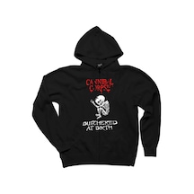 Cannibal Corpse Butchered At Birth Siyah Fermuarlı Kapşonlu Sweatshirt