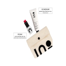 Catch Bloom Pocket Lip Cheek Stick Peony + Broad Spectrum Spf 50+ Sunscreen 02 Medium Set