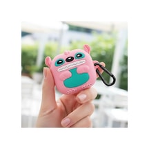Caseonn Galaxy Buds 2 Pro Kılıf Karakter Figürlü Stch Angel Pembe - Mavi