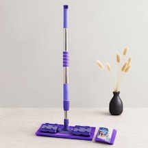 Mandallı Palet Mop Mikrofiber Paspas Metal Uzayan Sap 70-107 Cm 360 Çok Renkli