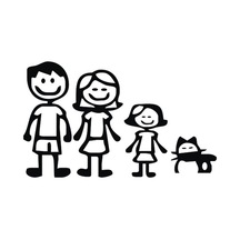 Aile Tasarım Oto Sticker 20 Cm