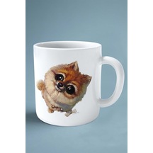 Spitz Köpek Isimli Kişiye Özel Baskılı Kupa Bardak Bana Mı Dedin Çok Renkli