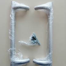 Alüminyum Köşeli Tip H Kol 50 Cm Boyunda Delik Merkezi 40 Cm Dir Gri Eloksal