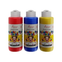 Kırmızı-mavi-sarı Parmak Boyası 3&apos Lü Set 3x120ml
