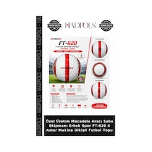 Özel Üretim Mücadele Aracı Saha Ekipmanı Erkek Spor Ft-620 4 Astar Makina Dikişli Futbol Topu Çok Renkli