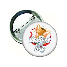 Student Of The Day İngilizce Öğrenci Rozeti 20 Adet Çok Renkli