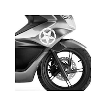 Deeb Army Honda Pcx Yıldız Sticker Etiket Mat Beyaz 2 Adet