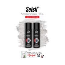 Selsil Fren Balata Temizleyici Sprey, 500 Ml 2 Adet Ve Rosie Pamuk 500 ML