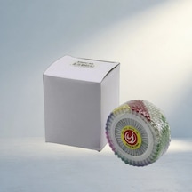 Renkli Toplu Başörtü İğnesi Yuvarlak Disk Standlı 1440 Adet Set