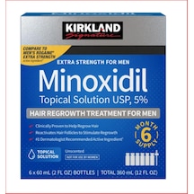 Kirkland Mino.xidil 60 Ml - 6 Tüp Orijinal Usa Menşeii Dmmedicineden