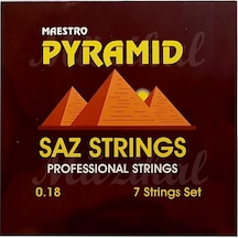 Pyramid Maestro Kısa/Uzun Sap  Saz Teli Bağlama Teli + 2 Tezene 0.18 Kısa Sap