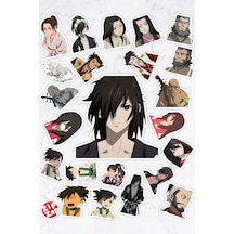 Dororo Anime Telefon Laptop Bullet Journal Yapışkanlı Folyo Sticker Paketi 23 Adet Çok Renkli