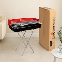 60 Cm Portatif Ayaklı Mangal - Lüks Pervazlı Sarı