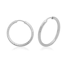 Gümüş Burgu Halka Küpe Gold - Rose Gold