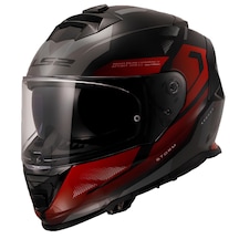 Ls2 Storm 2 Kronos Fullface Motosiklet Kaskı Kırmızı - Gri