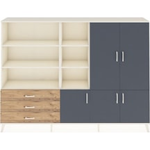 Arges Dolap 11 Raflı 3 Çekmeceli 5 Kapaklı 220x30x163 Aytaşı-antr Aytaşı-antrasit/çam Arges Dolap 11 Raflı 3 Çekmeceli 5 Kapaklı 220x30x163 Aytaşı-antr Aytaşı-antrasit/çam
