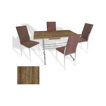 Japon - Gözde Masa Takımı - 70x120 Werzalit, Wermodin Ve Allzalit Tabla - Canyon Hidalgo - Taytüyü Kahve Çok Renkli