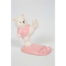 Vitale Polyester Pembe Ayı Telefon Tutucu 12x9 Cm Ak.kz0015
