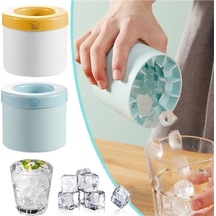 Wondernest Yuvarlak Yaz Yapımı Silikon Sarı Mavi Küpü Kovası Kalıp Jialan Ev Buz Buz + Sc Mavi - Sarı