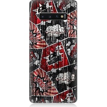 Samsung Galaxy S10 Uyumlu Ayda Kurt Desenli Silikon Kılıf