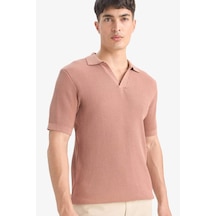 DeFacto %100 Pamuk Standart Fit Polo Yaka Kısa Kollu Triko Tişört E5860AX25SMBN300