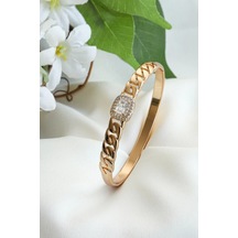 316l Çelik Baget Model Özel Tasarım Zirkon Taşlı Kadın Bileklik Çok Renkli