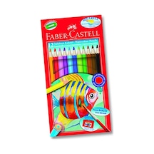 Aquarel Suluboya Kalemi 12 Renk Karton Kutu 1 Paket Faber Sulu Boya Kalemi 12 Li Fırça Hediyeli