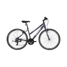 Bisan Guıda Kadın Şehir Bisikleti 45cm V 28 Jant 21 Vites Metalik Gri Mavi Beyaz Gri