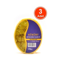 Kükürt Özlü Süngerli Duş Sabunu 3 x 120 G