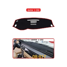 Bmw 3 E90torpido Koruma Halısı Kırmızı Kenar