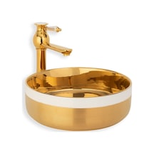 Eva Banyo Lena E-4000A Tezgah Üstü Porselen Lavabo