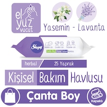 Sleepy Herbal Kişisel Bakım Havlusu Çanta Boy 25 Yaprak Tekli