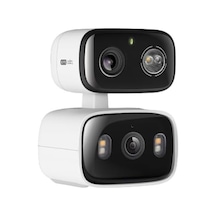 C246d 2k 3mp Çift Lensli Akıllı Güvenlik Kamerası Pan/tilt İç Ve Dış Mekan Ip65 Aı Hareket, Kişi Ve Evcil Hayvan Algılama Renkli Gece Görüşü Çift Yönlü Ses