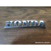 Honda Bagaj Yazısı Metal Krom 3d Alt Çizgili Eski Model Uyumlu Logo Arma Amblem
