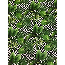 Enesar Home Botanik Desen Dijital Baski Döşemelik Kumaş 100 x 140 cm
