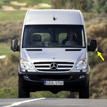 Mercedes Sprinter 07-16 Sol Dış Ayna Üst Camı Isıtmalı A0028111533