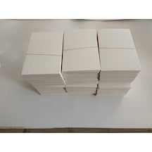 5x8 Cm Boş Kartvizit, Not Kartı, Kelime Kartı, 300 Gr Amerikan Bristol, 100 Adet