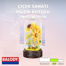 Balody Çiçek Sanatı Müzik Kutusu Yapı Bloğu Seti 483 Parça