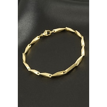 Burgulu - 814 - Zincir Çelik - Shophnrl - Bileklik Sarı