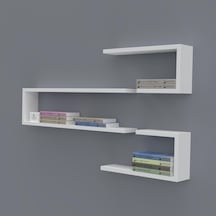 Kenzlife kitaplık nevres 060*100*20 byz duvar rafı