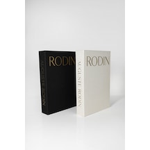 Kumaş Kaplı Dekoratif Kitap Kutu Rodin Bej&siyah Gold