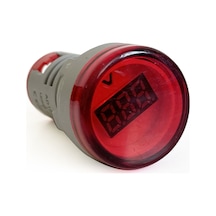 Mini Dijital Voltmetre 22mm Ac 60-500v Led Kırmızı Işık