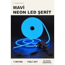 Onerous 1 M Mavi Neon Led Şerit, Anahtarlı, Fişli