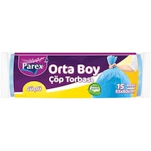 Orta Boy Çöp Torbası 15'li 55 X 60 Cm
