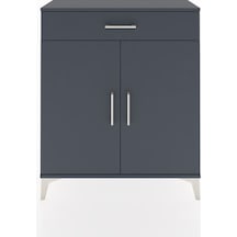 Arges Şifonyer Tek Raflı Tek Çekmeceli 2 Kapaklı 88x30x106 Antrasit-antrasit Antrasit